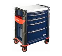 Servante grand volume SAM OUTILLAGE 5 tiroirs à plateau inox - 415H