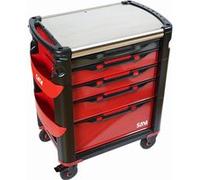 Servante grand volume SAM OUTILLAGE 5 tiroirs à plateau inox - 415H