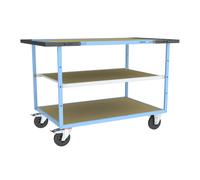 Servante mécano-soudée 3 plateaux médium 1200x800 mm 400 kg - FIMM - 880703632