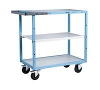 Servante mécano-soudée 3 plateaux mélaminé 850x500 mm roues CC 250 kg - FIMM - 880701112