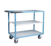 Servante mécano-soudée 3 plateaux mélaminé roues TPE 250 kg - FIMM - 880702122