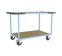 Servante mécano-soudée double poignées 2 plateaux médium roues CC 400 kg - FIMM - 880703631