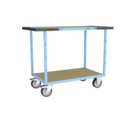 Servante mécano-soudée double poignées 2 plateaux médium roues TPE 400 kg - FIMM - 880702641