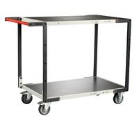 Servante montée 2 plateaux tôle 1000x600 mm roues TPE 250 kg - FIMM - 886722322