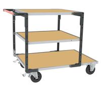 Servante montée 3 plateaux médium + roues CC 400 kg - FIMM - 886732233