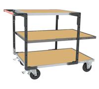 Servante montée 3 plateaux médium + roues CC 400 kg - FIMM - 886732235