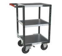 Servante montée 3 plateaux tôle 550x500 mm charge 400 kg - FIMM - 886720332