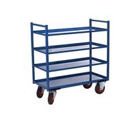 Servante multi-niveaux à 4 plateaux tôle 935 x 435 mm 400 kg - - 880000558