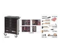 Servante OnebyOne 7 tiroirs composée d’outils pour la carrosserie, 166 pièces - KS TOOLS - 823.7154