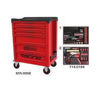 Servante RACING 6 tiroirs équipée de 184 outils - KS TOOLS - 855.6184