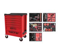 Servante RACING 7 tiroirs + composition pare brise, 232 pcs - KS TOOLS - 855.7232