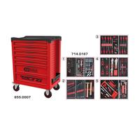 Servante RACING 7 tiroirs équipée de 187 outils - KS TOOLS - 855.7186