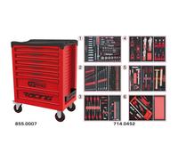 Servante RACING 7 tiroirs équipée de 455 outils - KS TOOLS - 855.7452