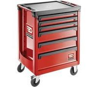 Servante ROLL 6 tiroirs - 3 modules par tiroir rouge - FACOM - ROLL.6MA3PF Rouge / Noir G