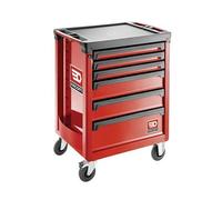 Servante ROLL 6 tiroirs - 3 modules par tiroir rouge - - ROLL.6MA3PF