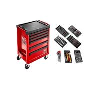 Facom Servante d'atelier outillée ROLL.CONTACTPF 6 tiroirs 69 outils Rouge