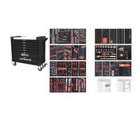 Servante XL 7 tiroirs équipée de 501 outils - KS TOOLS - 825.7501