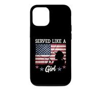 Served Like A Girl Female Veterans Day Gift Coque pour iPhone 12/12 Pro
