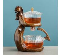 SERVEL Thé Faisant Kungfu théière Tasse à thé Automatique Service à thé en Verre résistant à la Chaleur Support de théière Base thé infuseurs thé Ware