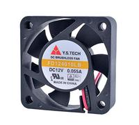 Server Cooler Fan FD124010LB 12V 0.055A, Double ball bearing ultra quiet cooling fan for 40x40x10mm