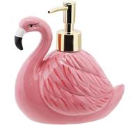 Servette Home Flamingo Distributeur de Savon avec Pompe pour évier de Salle de Bain ou Cuisine Rose