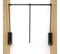 Servetto Junior Tringle à vêtements Pliable et réglable en continu pour Armoire 440-610 mm Noir 10 kg