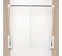 Servetto Lève-vêtements Junior, H 850, KB 600-1000 mm, Charge Max. 10 kg, KS Blanc/FE nickelé