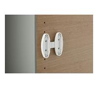 SERVETTO SSNBP1694 Entretoise en Plastique Blanc 85 x 38 x 10 mm