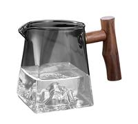 Serveur à café en verre - Carafe à café en verre avec couvercle - Gobelet à café isolant thermique pour verser - Carafe en verre isotherme pour jus, thé, café et eau