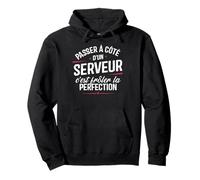 Serveur Cadeau métier Drole Homme Serveur Sweat à Capuche