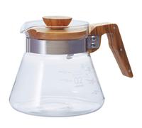 Serveur ? caf? Hario V60 en bois d'olive, 600 ml - ?l?gant et pratique pour un caf? savoureux.