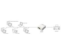 Serveur d’impression Fast Ethernet - parallele - Blanc - LAN - Statut - Taiwan - Ethernet LAN - IEEE 802.3 - IEEE 802.3u - 10,100 Mbit/s
