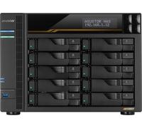 Asustor Lockerstor 10 Gen3 AS6810T, NAS à 10 Baies, CPU AMD Ryzen Quad-Core 2,3GHz, 2X 5GbE, 2 x 10GbE, 4 emplacements M.2 NVMe SSD, 16Go de RAM ECC DDR5, Serveur de Stockage en réseau (sans Disque)