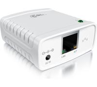 Serveur d'impression LAN CSL - Fast Ethernet - USB2.0 High Speed - Serveur d'impression LRP pour Windows - Réseau USB vers RJ45 - Compatible DHCP, TCP/IP - Adaptateur secteur et câble Ethernet inclus