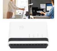 Serveur d'impression USB 2.0, 10/100 Mbps Prift LAN Partage de Ponts Câblés / 2.4g Wireless Standalone Modes Print Server, Prise en Charge de 4 Imprimantes, Mac Conforme (Prise UE)