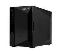 Asustor Drivestor 2 Pro Gen2 AS3302T v2 Boîtier de Stockage réseau NAS à 2 Baies, 1,7 GHz Quad-Core, Port 2,5 GbE, 2 Go de RAM DDR4, Stockage réseau connecté pour Stockage Cloud (diskless)