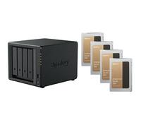 Serveur NAS Synology DS425+ (2Go RAM) avec 4x 1920Go SSD Enterprise Noir