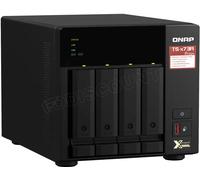 QNAP TS-473A NAS Tower Ryzen Embedded V1500B 8 Go DDR4 0 To QNAP Turbo System Noir