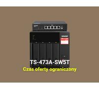 Serveur NAS QNAP TS-473A + SW5T (TS-473A-SW5T)