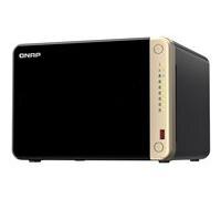 QNAP TS-664 NAS Tower Intel® Celeron® N5095 8 Go DDR4 0 To QNAP QTS Noir, Bronze