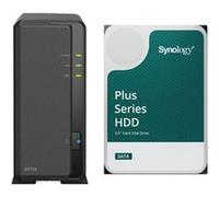 Serveur NAS Synology DS124 12To avec 1x disque dur Synology 12To HAT PLUS Noir G