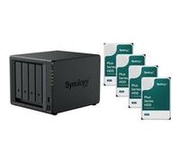 agemeo NAS DiskStation DS925+ avec 4X disques durs 12To Hat Plus et avec 32Go RAM, Total: 48 to
