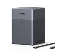 Ugreen Serveur NAS DH4300 Plus – 4 baies, 120 To – Gris anodisé + câble HDMI