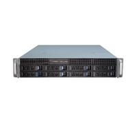 Inter-Tech IPC 2U-2408 Support Noir, Acier inoxydable