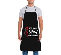 Serveurs Tablier Drapeau Mi-Omanais Mi-Américain : C'Est Dans Mon Adn Unisex Tablier De Cuisine Homme Nouveauté Tabliers De Cuisine Pour Jardin Boulanger Restaurant 52X72Cm