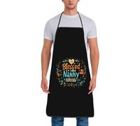 Serveurs Tablier Quelle Chance D'Être Appelée Nanny Doux Tablier Pour Chef Inaltérable Tabliers De Cuisine Pour Jardin Familial Barbecue 52X72Cm