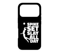 Servez, piquez, tuez : libérez Votre maître de Volleyball intérieur Coque pour iPhone 17 Pro
