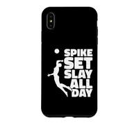 Servez, piquez, tuez : libérez Votre maître de Volleyball intérieur Coque pour iPhone XS Max