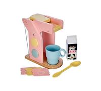 KidKraft – Ensemble machine à café en bois Pastel 63380 – Accessoire cuisine enfant dès 3 ans