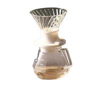 Service à café infusé la main avec filtre et interrupteur, cafetière en verre borosilicate faite for les services supplémentaires(Transparent-3pc Set)